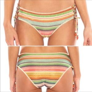 BECCA NWT Bikini Bottom West Village Metallic Sz S